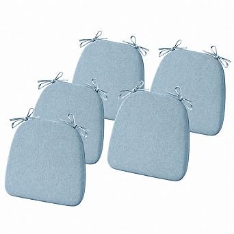 Non Slip Indoor Dining Chair Cushions With Ties Removable Cover Foam Support