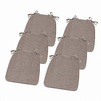 Non Slip Indoor Dining Chair Cushions With Ties Removable Cover Foam Support
