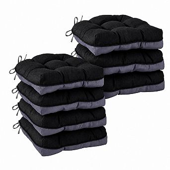 Tufted Non Slip Dining Chair Cushions Foam Pads With Ties For Indoor Kitchen