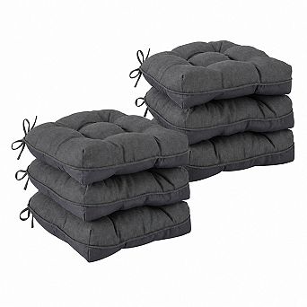Tufted Non Slip Dining Chair Cushions Foam Pads With Ties For Indoor Kitchen