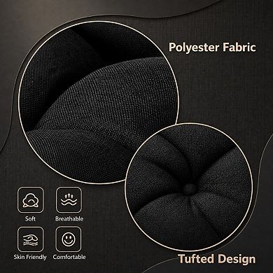 Tufted Non Slip Dining Chair Cushions Foam Pads With Ties For Indoor Kitchen