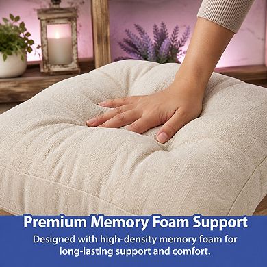 Memory Foam Dining Chair Cushions Non Slip Adjustable Height Removable Washable
