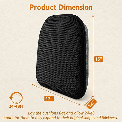 Memory Foam Chair Cushions Non Slip Soft Comfortable Durable Easy Clean For Dining Kitchen Office