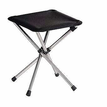 Portable Folding Camping Stool Telescopic Compact Lightweight with Carry Bag for Hiking Fishing