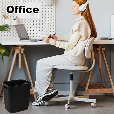 3.5 Gallon Plastic Trash Can 3 Pack With Trash Bags For Home Office Dorm