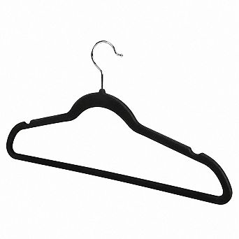100 Pack Velvet Non Slip Slim Clothes Hangers Heavy Duty 360 Swivel Hook Space Saving