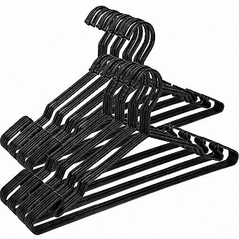 40 Pack Heavy Duty Metal Hangers 4mm Thick Sturdy Space Saving Multi Purpose