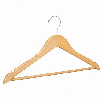 30 Pack Wooden Coat Hangers Durable Slim 360 Rotating Hook Closet Organizer