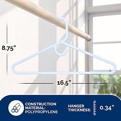 Ultra Heavy Duty Plastic Hangers 28 Pack Strong For Jackets Pants Shirts
