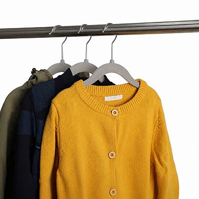20 Pack Non Slip Heavy Duty Space Saving Clothes Hangers With Movable Clips