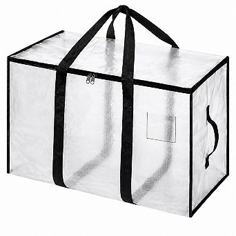 8 Pack Extra Large Heavy Duty Moving Storage Totes Zippers Waterproof Handles College Dorm
