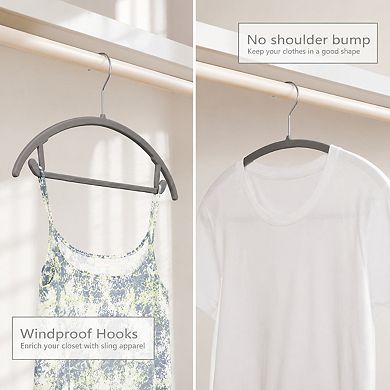 30 Pack Heavy Duty Non Slip No Shoulder Bump Space Saving Clothes Hangers
