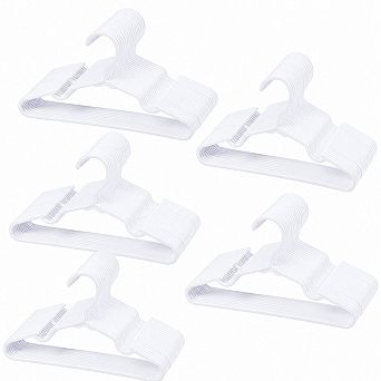 100 Pack Non Slip Plastic Kids Clothes Hangers Ultra Thin Closet Organizer