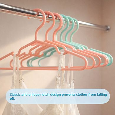 100 Pack Non Slip Plastic Kids Clothes Hangers Ultra Thin Closet Organizer