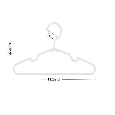 100 Pack Non Slip Plastic Kids Clothes Hangers Ultra Thin Closet Organizer