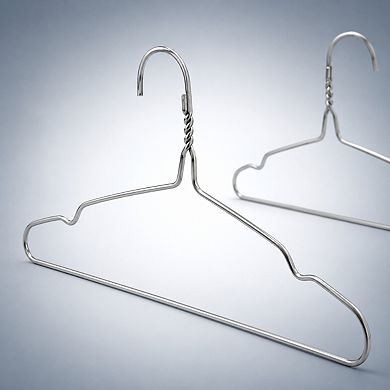 13 Gauge Galvanized Steel Metal Wire Clothes Hangers 50 Pack Space Saving Heavy Duty