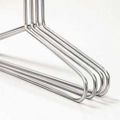 13 Gauge Galvanized Steel Metal Wire Clothes Hangers 50 Pack Space Saving Heavy Duty