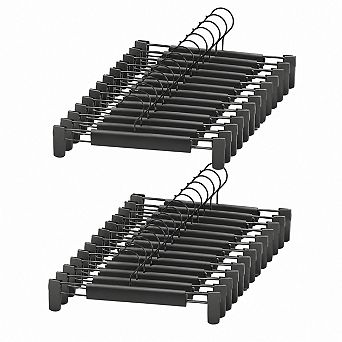360 Swivel Adjustable Clip Space Saving Pants Hangers 30 Pack