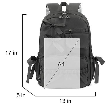 Coquette Bow Teen School Backpack Aesthetic Dance Travel Bag