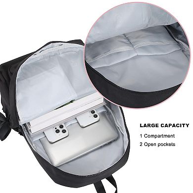 Coquette Bow Teen School Backpack Aesthetic Dance Travel Bag