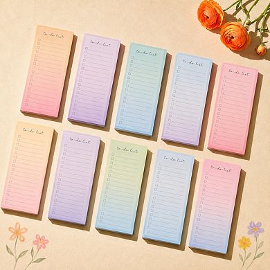 10 Pack To Do List Notepads 500 Lined Check Sheets Daily Planner Organizer