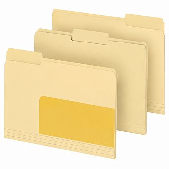 270 Pack Manila File Folders 13 Cut Tab Letter Size Expandable Organizer