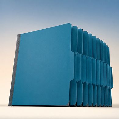 10 Pack Dark Blue Classification Folders 3 Dividers 2 Inch Expansion Letter Size Organizing Files