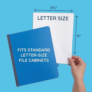 10 Pack Dark Blue Classification Folders 3 Dividers 2 Inch Expansion Letter Size Organizing Files