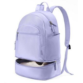 Lightweight Waterproof Gym Backpack With Shoe Compartment Wet Pocket Laptop Sleeve