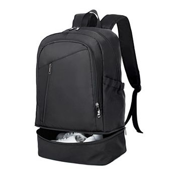Waterproof Gym Backpack With Shoe Compartment Lightweight Travel Daypack