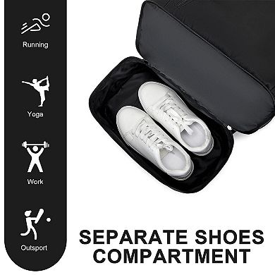 Waterproof Gym Backpack With Shoe Compartment Lightweight Travel Daypack