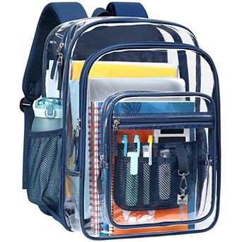 Extra Large Clear Heavy Duty Backpack For School Work Security Approved Organization