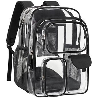Extra Large Clear Heavy Duty Backpack For School Work Security Approved Organization