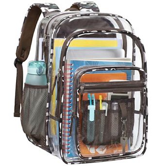 Extra Large Clear Heavy Duty Backpack For School Work Security Approved Organization