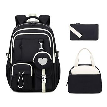 Girls School Backpack Lightweight Waterproof Ergonomic Large Capacity 22.9L