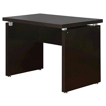 FurniFact Brown Engineered Wood Writing Desk With Rectangular Shape And Transitional Style