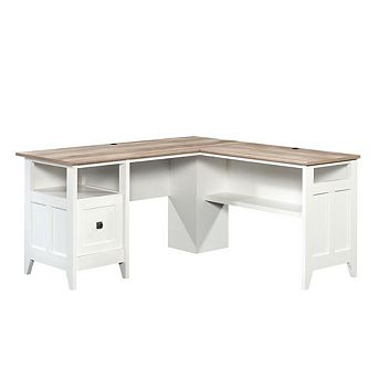 Starlight Canyon Home Office Desk with L-Shape Design, Engineered Wood, Large Workstation