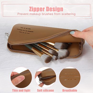 Makeup Brush Bag Travel Essentials Makeup Brush Organizer Portable Makeup Brushes Case