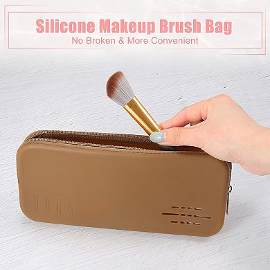 Makeup Brush Bag Travel Essentials Makeup Brush Organizer Portable Makeup Brushes Case