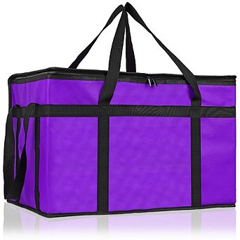 Foldable XXXL Cooler Bag, Heavy Duty Insulated Carrier for Pizza, Catering and Grocery Transport