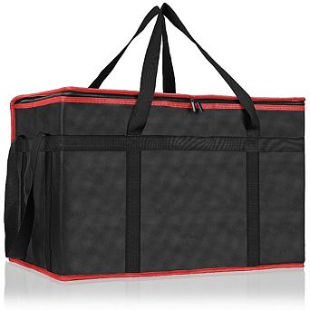 Foldable XXXL Cooler Bag, Heavy Duty Insulated Carrier for Pizza, Catering and Grocery Transport
