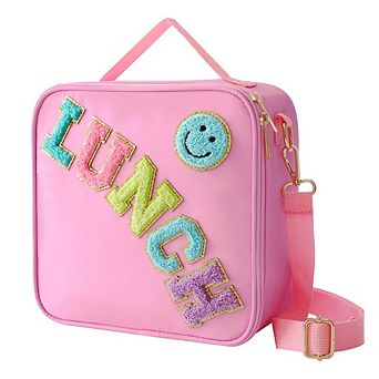 Insulated Reusable Lunch Tote With Adjustable Strap For School, Travel And Picnic