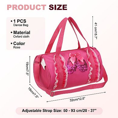 Dance Bag, Personalized Yoga Bag with Adjustable Strap, Cute Ballet Travel Duffel Tote 1 Pc