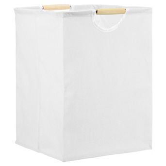 Large Laundry Basket, Foldable Laundry Hamper with Wooden Handles Freestanding Storage 1 pc
