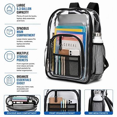 Heavy Duty Clear Backpack