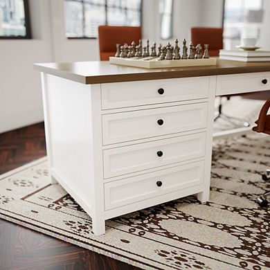YIORTWO Multi Drawer Computer Desk Power Outlet Writing Work Table for Home Bedroom Study