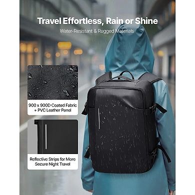 YIORTWO 35L Vacuum Compression Travel Backpack Waterproof PVC Carry On Bag With Air Pump