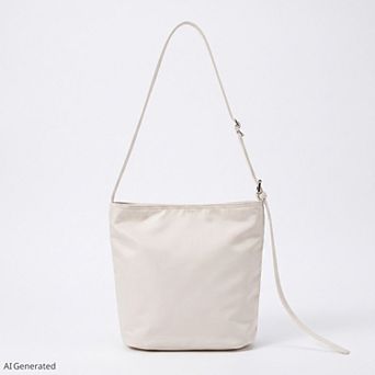 Women's Bucket Shoulder Bag with Adjustable Crossbody Strap