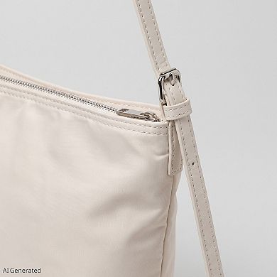 Women's Bucket Shoulder Bag with Adjustable Crossbody Strap