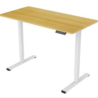 YIORTWO 48x24 Inch Electric Standing Desk Adjustable Height Home Office Desk